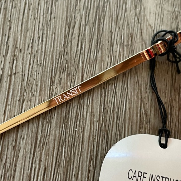 otra transit pink & gold oversized aviator navigator sunglasses eyewear NEW - Picture 3 of 3